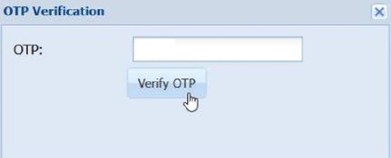 verify otp for personal pan in Nepal