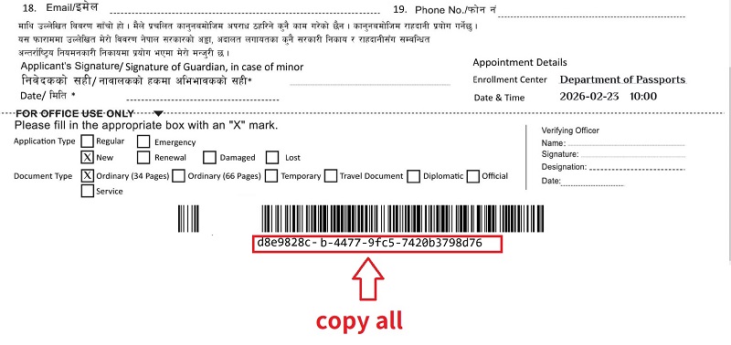 e Passport online payment