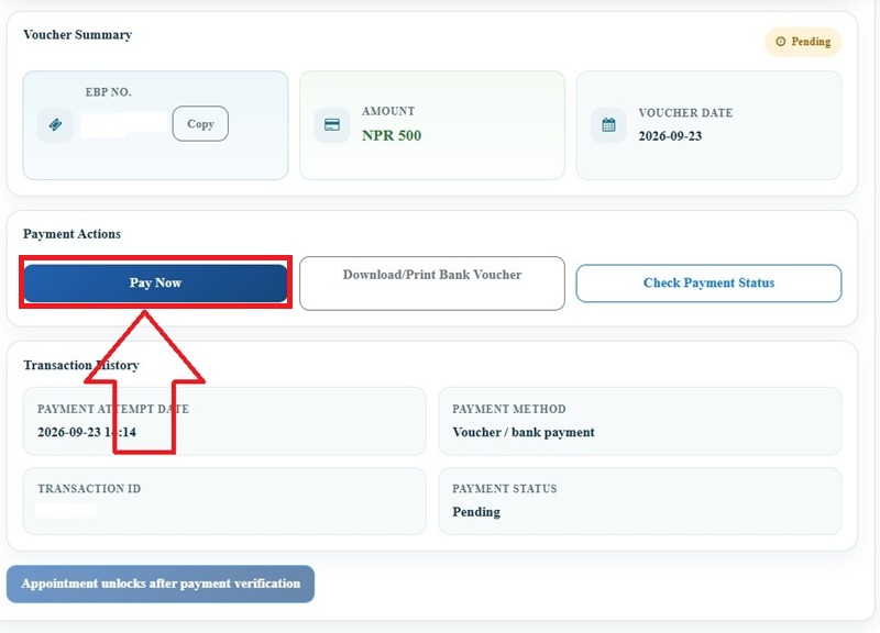 Nepal Consular online payment Nepal Consular online payment